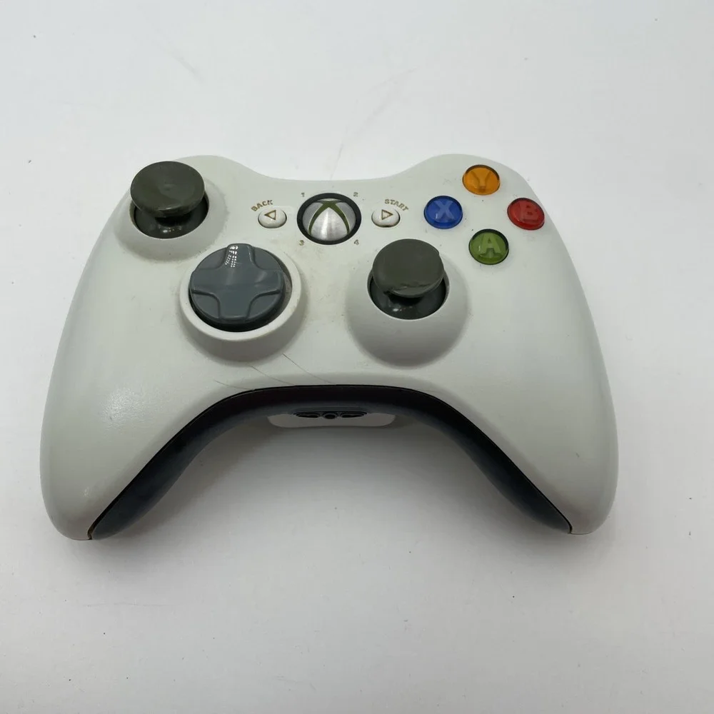 Official Microsoft Xbox 360 White Wireless Controller Authentic